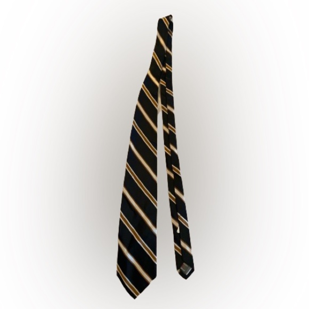 ROBERT TALBOTT Tie (Black/Brown, Silk)